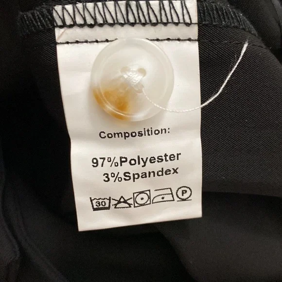 Sassy Zoey | Black Wide Leg Trouser Pants - Picture 6 of 10